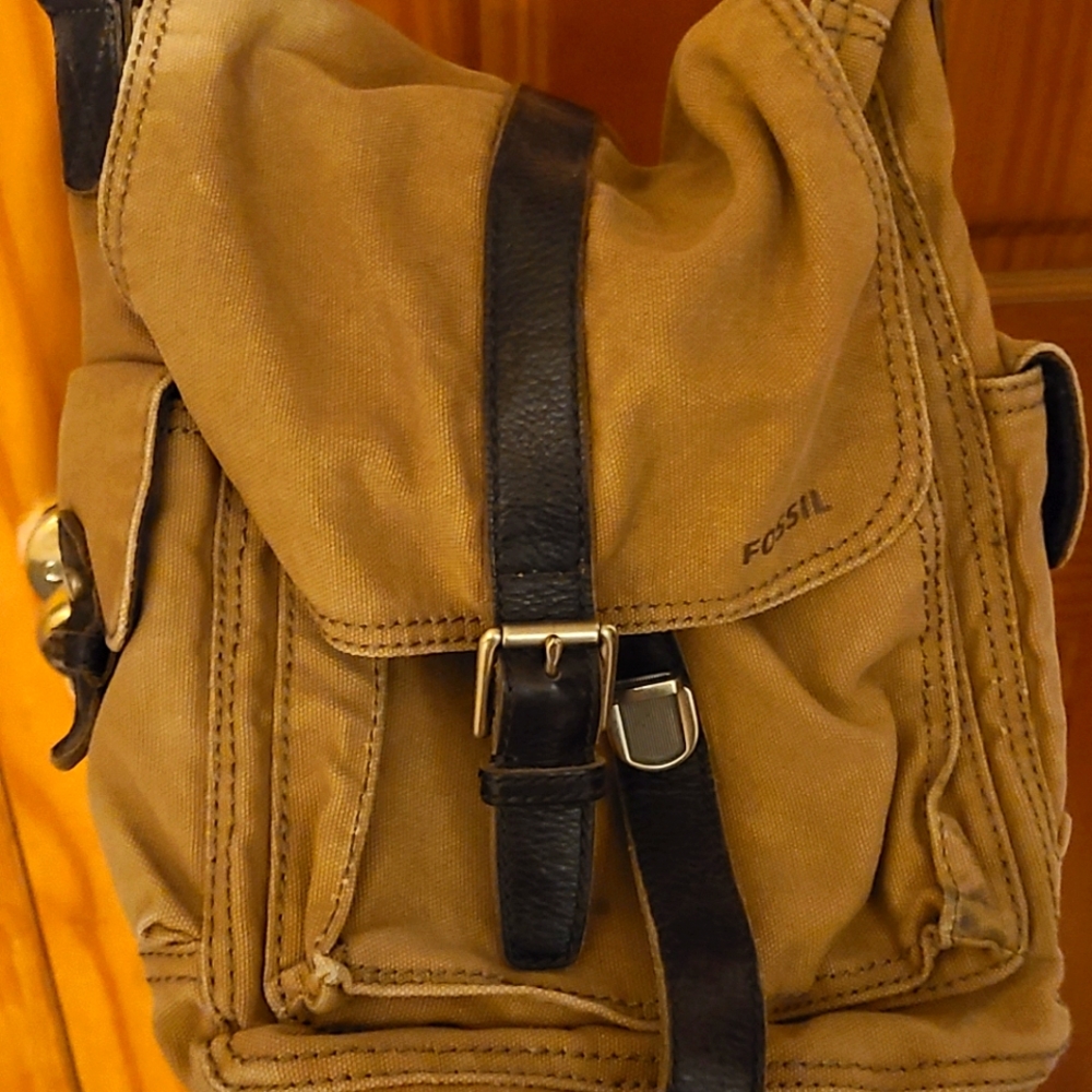 Used Fossil Satchel Bag Tan Over The Shoulder - image 1